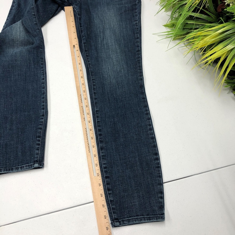 NYDJ Ami Skinny Jeans Womens 8 Blue Medium Wash Mid Rise Stretch Denim Pants Day - Picture 10 of 14